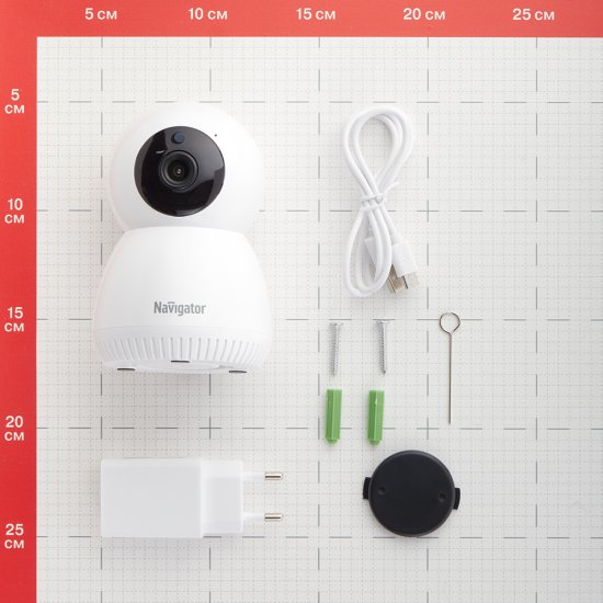 Умная камера видеонаблюдения Navigator Smart Home NSH-CAM-01-IP20 белая