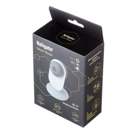 Умная камера видеонаблюдения Navigator Smart Home NSH-CAM-02-IP20 белая