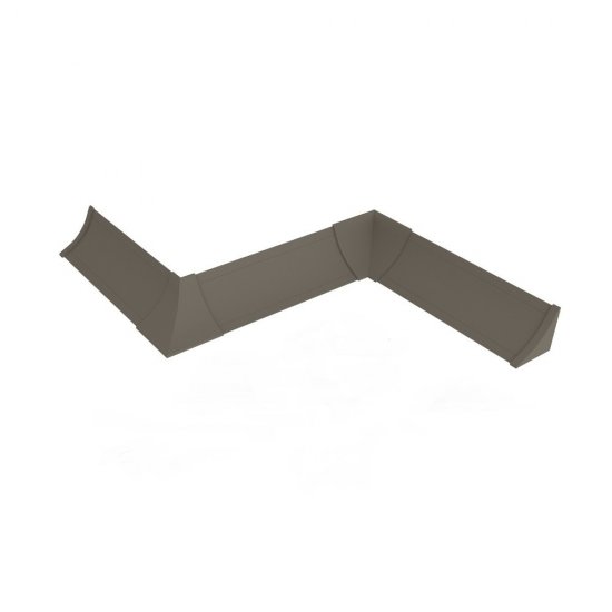 Комплект заглушек и уголков для плинтуса 56х30х7 мм антрацит Korner