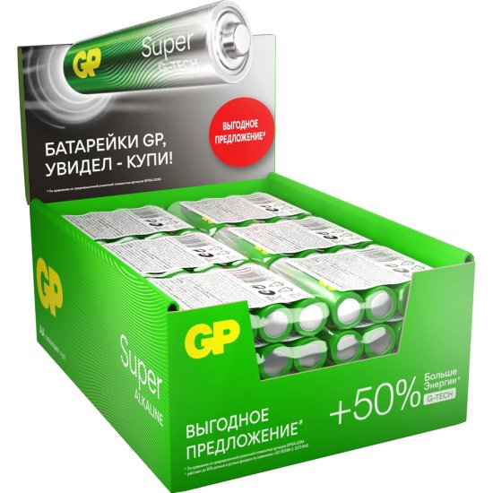 Алкалиновые батарейки GP Super Alkaline