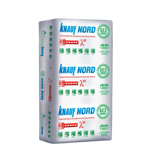 Утеплитель Knauf Nord 100х600х1250 мм 4,5 кв.м