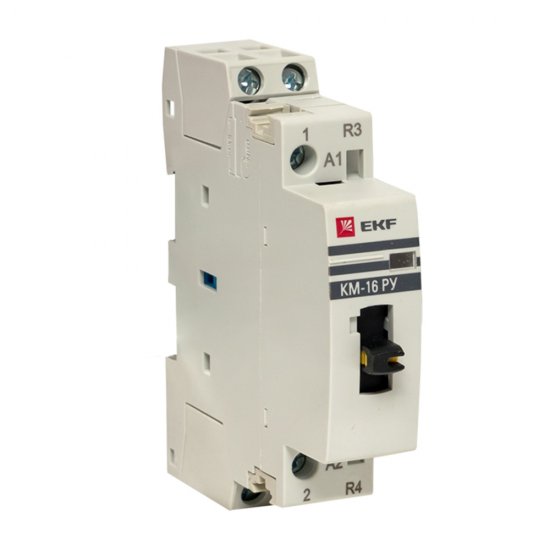 Контактор модульный EKF PROxima (km-1m-16-11) 230-400 В 16 А тип AC 2Р