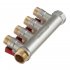 Коллектор Stout 3/4 ВР(г) х 4 выхода 1/2 НР(ш) х 3/4 НР(ш) с шаровыми кранами (SMB 6210 341204)