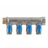 Коллектор Stout 3/4 ВР(г) х 4 выхода 1/2 НР(ш) х 3/4 НР(ш) с шаровыми кранами (SMB 6211 341204)