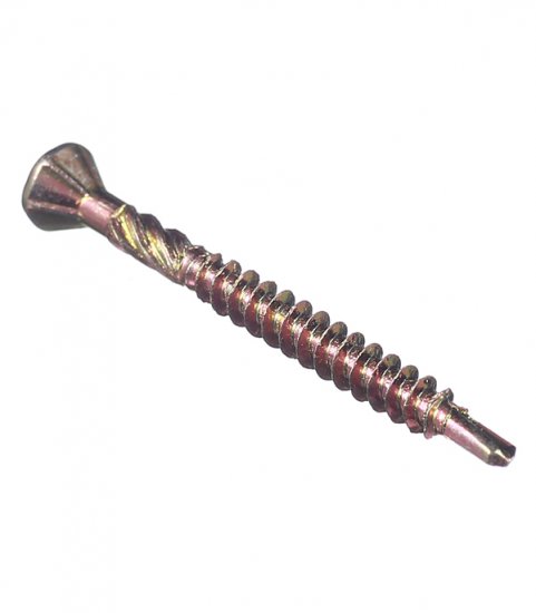 Саморезы для массивной доски 35x3,2 мм желтые (500 шт.)