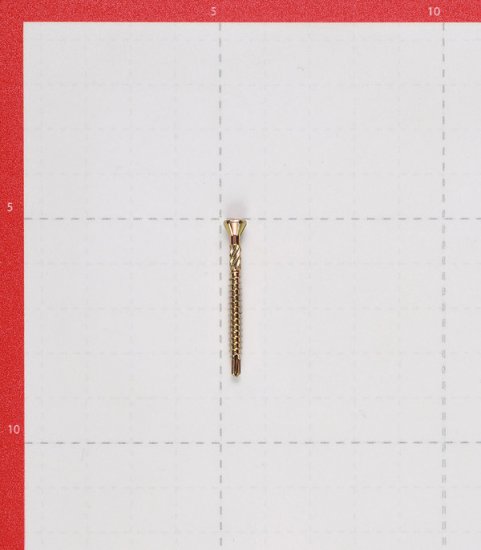 Саморезы для массивной доски 35x3,2 мм желтые (500 шт.)