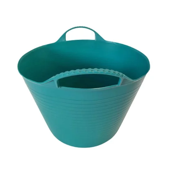 Ведро садовое РВ Пласт 28 л пластиковое гибкое бирюзовое