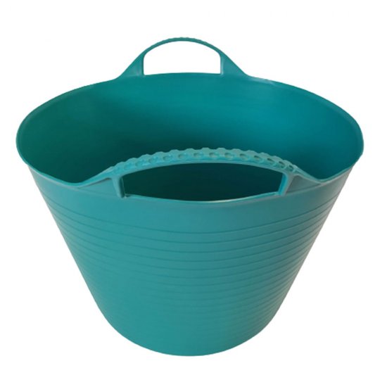 Ведро садовое РВ Пласт 40 л пластиковое гибкое бирюзовое