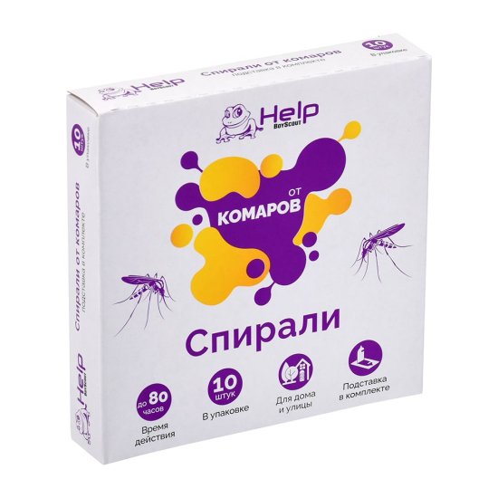 Спирали от комаров HELP 80230
