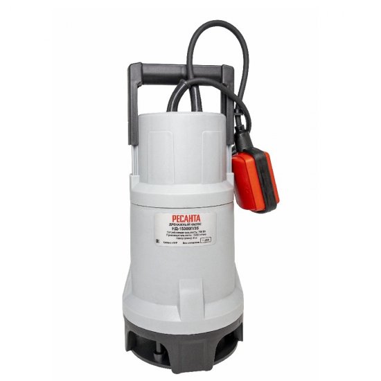 Насос дренажный Ресанта НД-15300П/35 для грязной воды 255 л/мин (77/2/7)
