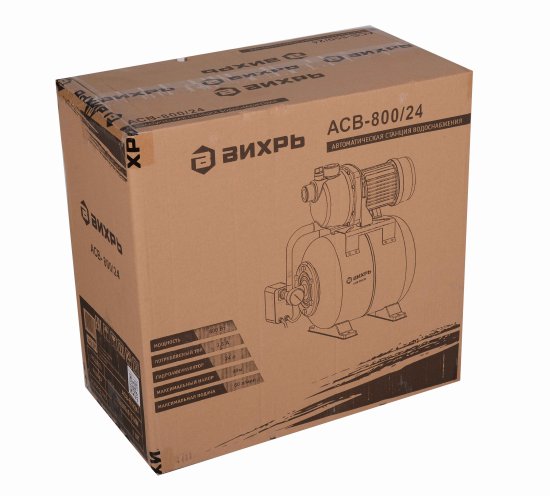 Насосная станция Вихрь АСВ- 800/24 60 л/мин (68/1/1)