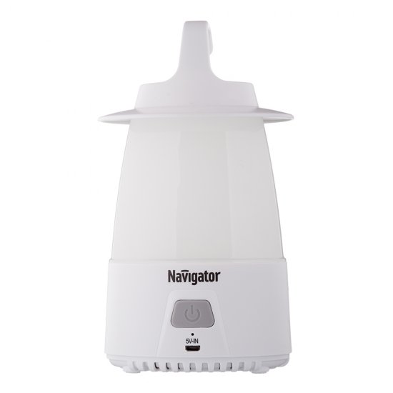 Фонарь кемпинговый Navigator NPT светодиодный 50 LED 25 Вт аккумуляторный Li-Ion 2000 мАч ударопрочный пластик 3 режима (14087)