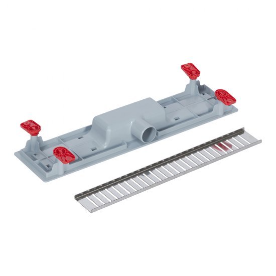 Лоток душевой АНИ пласт Бимс с сухим затвором 62х450 мм d40 мм решетка из нержавеющей стали (TLQ1445G)