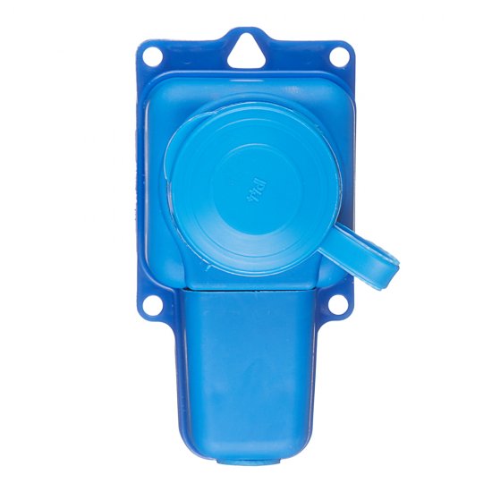 Розетка штепсельная Svet одинарная с заземлением IP44 настенная синяя