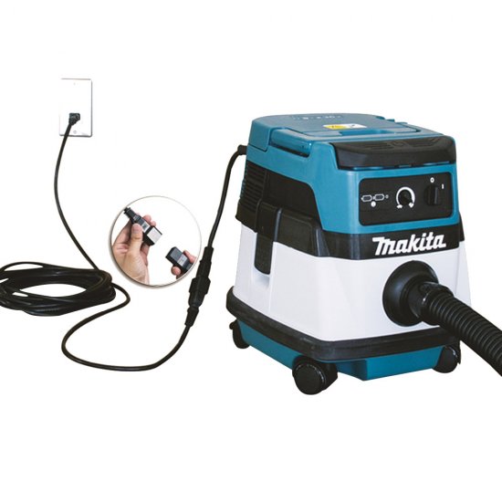 Строительный пылесос аккумуляторный/электрический Makita LXT DVC860LZ 240 Вт 18 В 8 л без АКБ и ЗУ