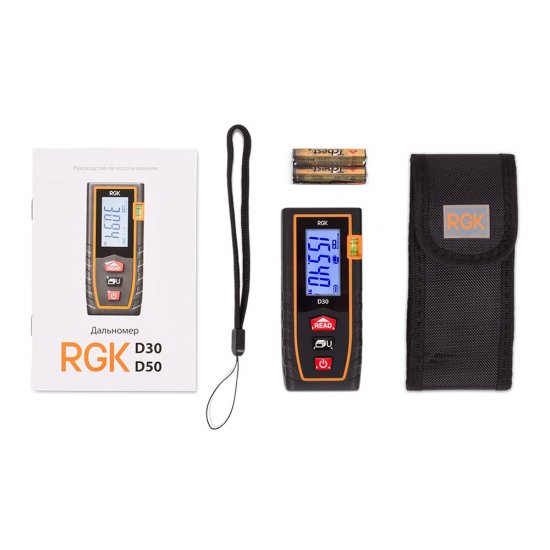 Дальномер лазерный RGK D30 30 м (4610011870019)