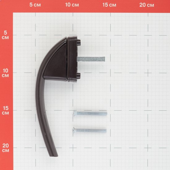Ручка оконная коричневая металл Internika Весна