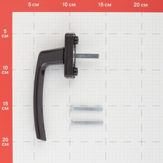 Ручка оконная коричневая металл Maco Harmony