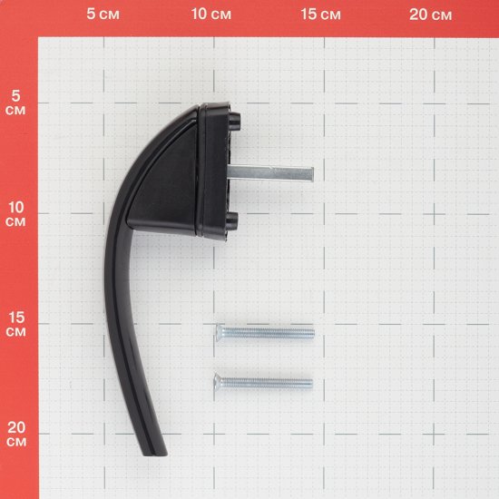 Ручка оконная черная металл Internika Весна