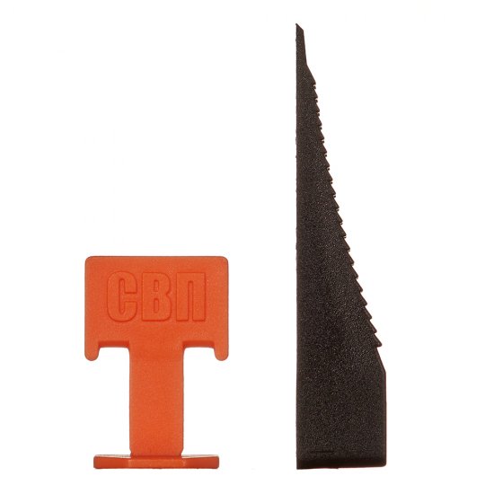 Система выравнивания плитки Hesler 1,4 мм комплект (зажим флажок, клин) (40+40 шт.)