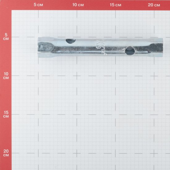 Ключ трубчатый оцинкованный прямой Matrix 17х19 мм с антикоррозийным покрытием