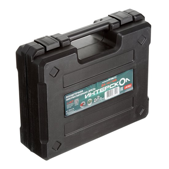 Дрель-шуруповерт аккумуляторная бесщеточная Интерскол ДА-10/18В 18 В 2 Ач Li-Ion 2 АКБ иЗУ (709.2.2.70)