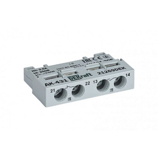 Контакт дополнительный NO+NC Dekraft ДК-431 (21269DEK) для ВА-431
