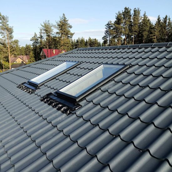 Окно мансардное ПВХ 640х850 мм глухое из профиля Rehau с комплектующими