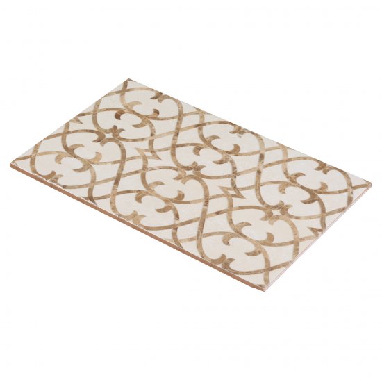 Плитка декор Unitile Глория бежевая 01 400х250х8 мм