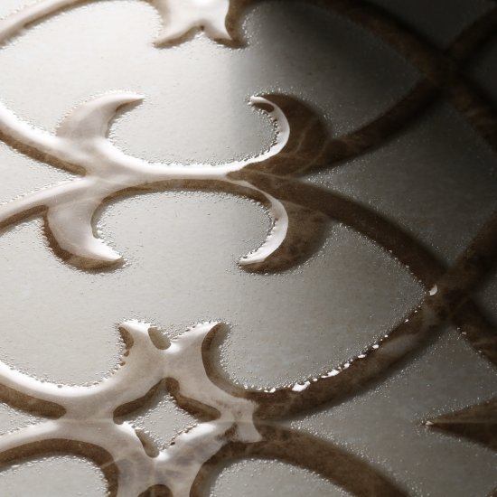 Плитка декор Unitile Глория бежевая 01 400х250х8 мм