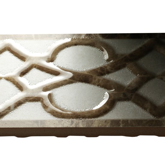 Плитка бордюр Unitile Глория бежевая 02 250х75х8 мм