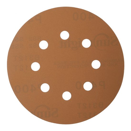 Диск шлифовальный Sunmight Gold d125 мм P400 на липучку бумажная основа (5 шт.)