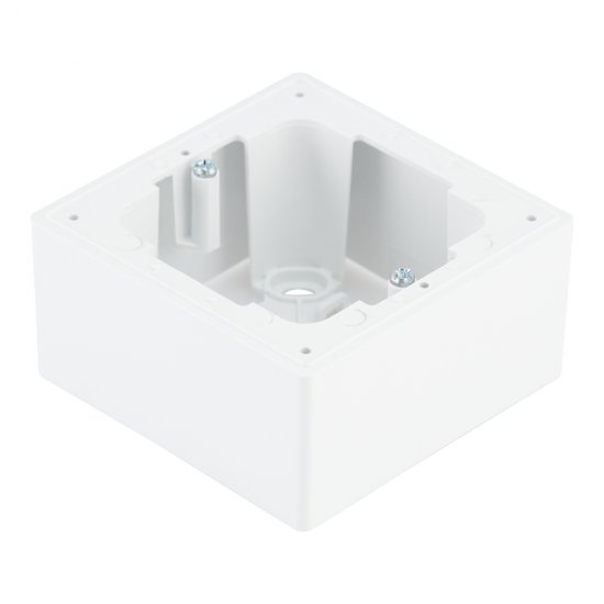 Коробка монтажная Simon 24 Harmonie одноместная накладная белая (2400751-030)