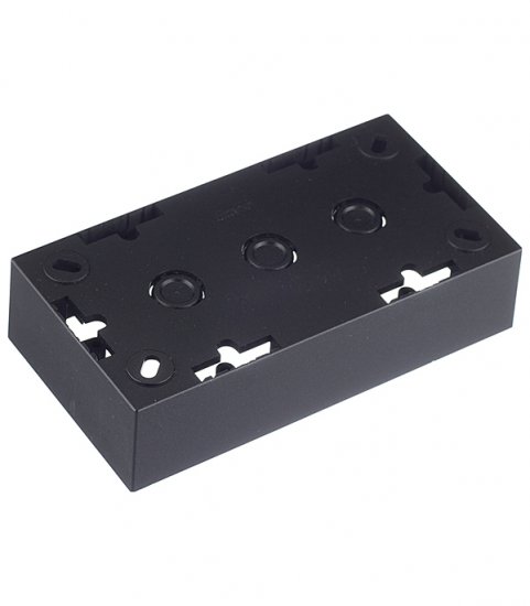 Коробка монтажная Simon 15 двухместная накладная графит (1590752-038)