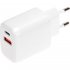 Сетевое зарядное устройство REXANT usb qc (20w) + type c pd (20w), белое