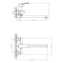 Смеситель для ванны Decoroom DR22 хром однорычажный с длинным изливом с лейкой (DR22043)