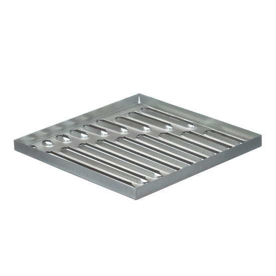 Решетка для дождеприемника Standartpark Polymax Basic 300х300 мм стальная серая