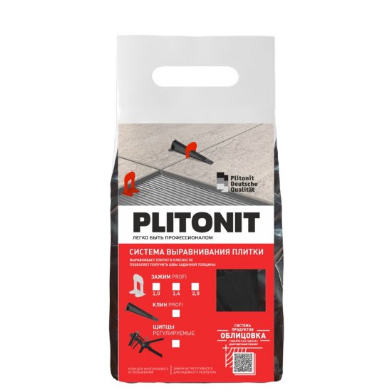 Система выравнивания плитки Plitonit клин (100 шт.)