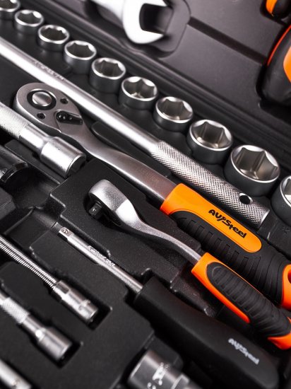 Набор инструментов универсальный AV Steel (AV-011118) (118 шт.)