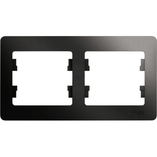 Горизонтальная двухпостовая рамка Systeme Electric GLOSSA