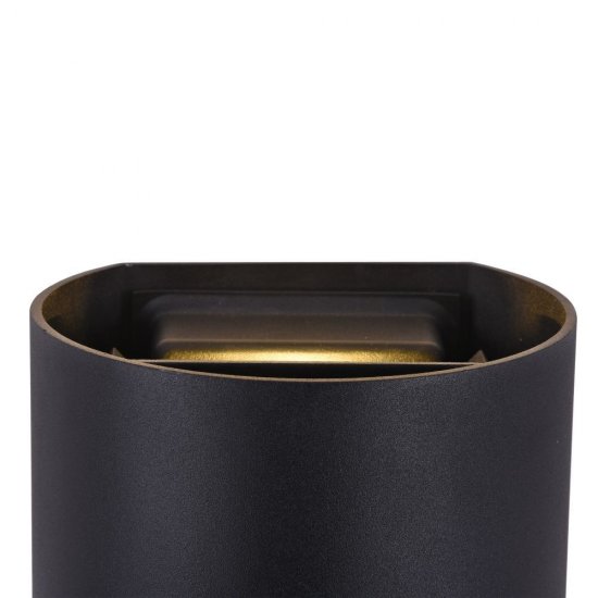 Светильник светодиодный садово-парковый настенный Outdoor Fulton черный 3000К 6 Вт IP54 (O573WL-L6B)