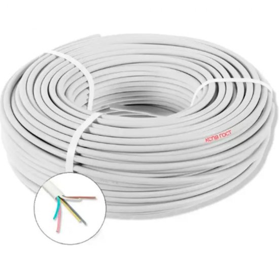 Кабель для пожарной и охранной сигнализации ПРОВОДНИК кспв 6x0.4 мм2, 5м