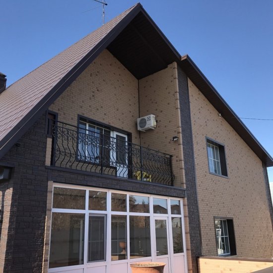 Панель фасадная Docke Berg 1015х434 мм золотая