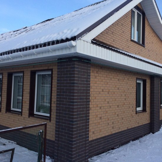 Панель фасадная Docke Berg 1015х434 мм золотая