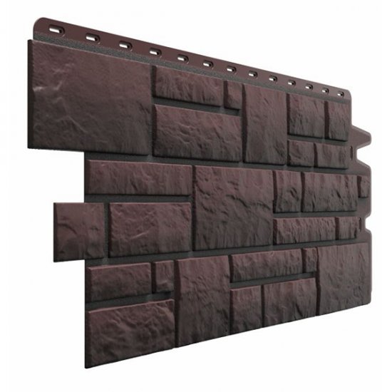 Панель фасадная Docke Burg 946х445 мм темная