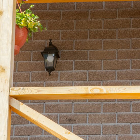 Панель фасадная гибкая Технониколь Hauberk 1000х250 мм кирпич античный 2 кв.м