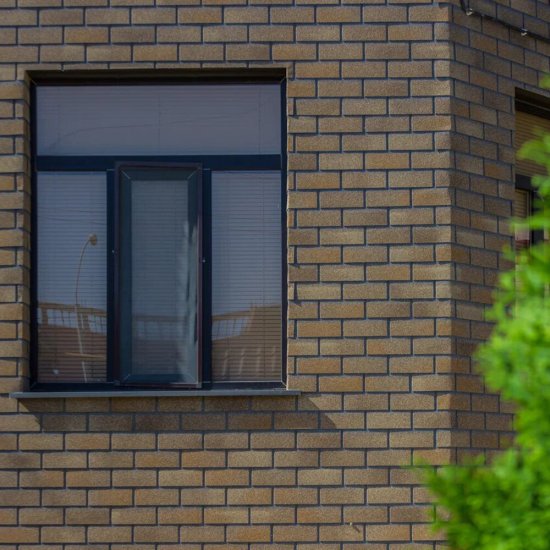 Панель фасадная гибкая Технониколь Hauberk 1000х250 мм кирпич песчаный 2 кв.м