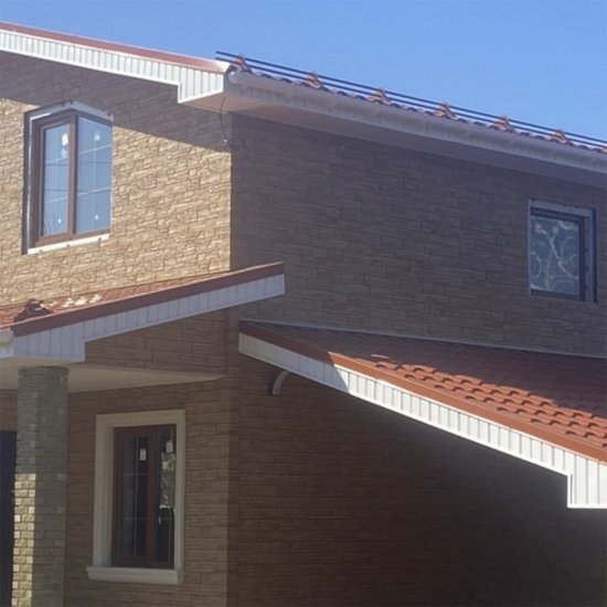 Панель фасадная Docke Stein 1098х400 мм темный орех