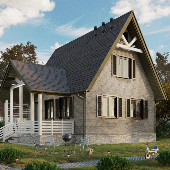 Панель фасадная Docke Сланец 930х406 мм куршевель