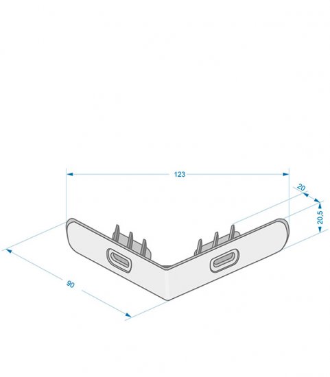 Угол стартовый Docke Berg Edel Flemish